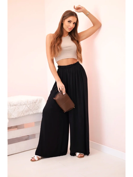 Viskózové nohavice „Freedom“ čierne – Talianska ľahkosť na každý deň Viskózové nohavice „Freedom“ čierne – Talianska ľahkosť na každý deň